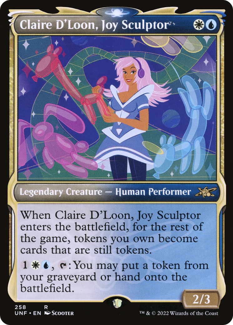 Image of Claire D'Loon, Joy Sculptor (Showcase) (UNF-258) - Unfinity: (Showcase)