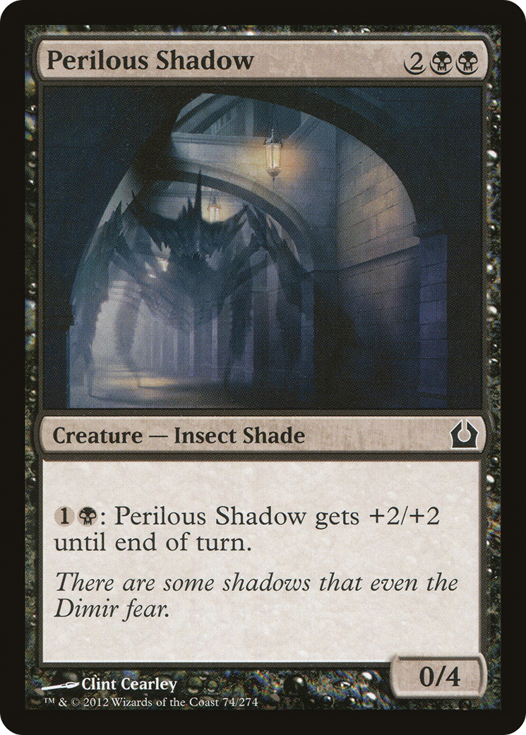 Image of Perilous Shadow (RTR-074) - Return to Ravnica Foil