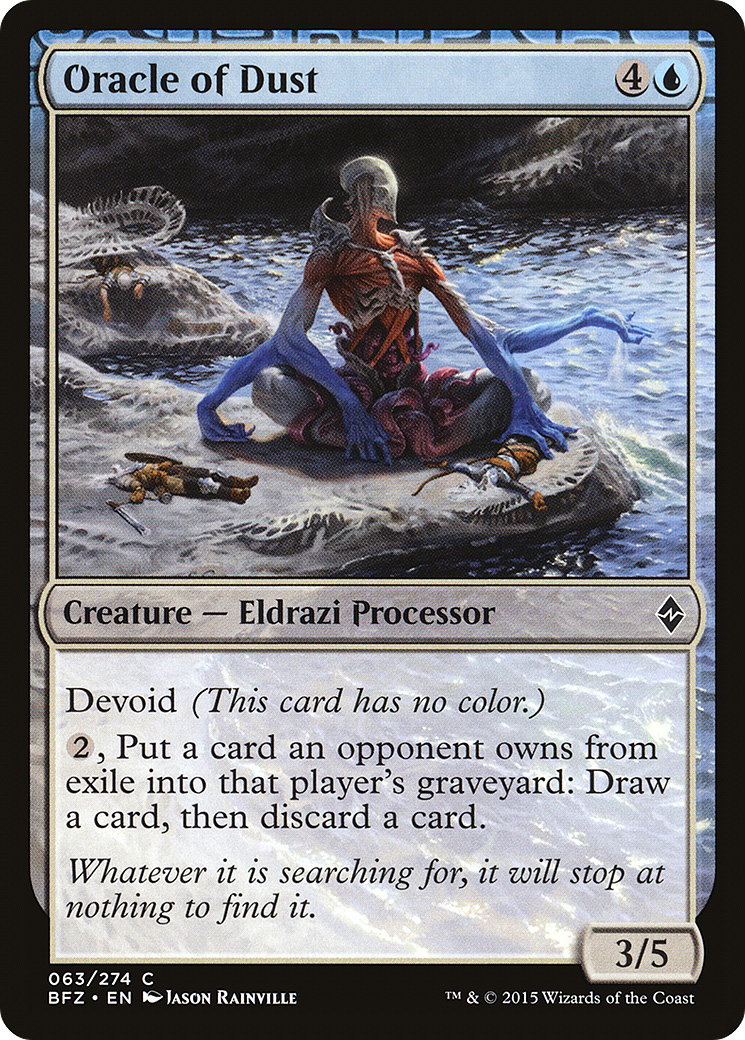 Image of Oracle of Dust (BFZ-063) - Battle for Zendikar: (devoid)