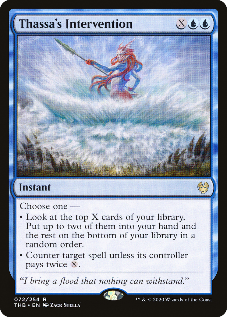 Image of Thassa's Intervention (THB-072) - Theros Beyond Death Foil