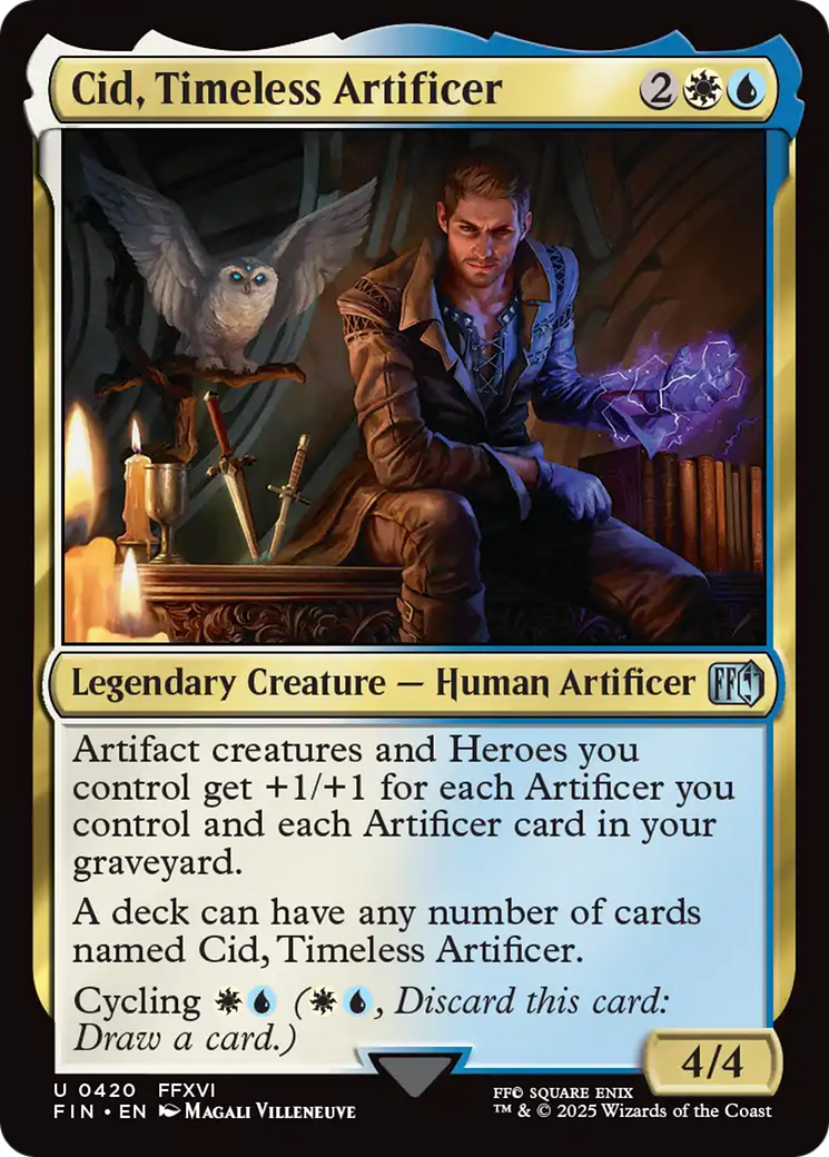 Image of Cid, Timeless Artificer (0420) (FIN-420) - FINAL FANTASY Foil