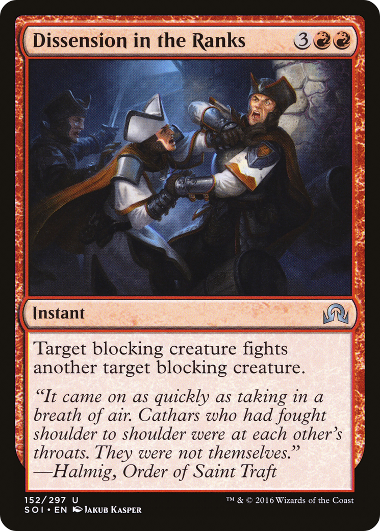 Image of Dissension in the Ranks (SOI-152) - Shadows over Innistrad