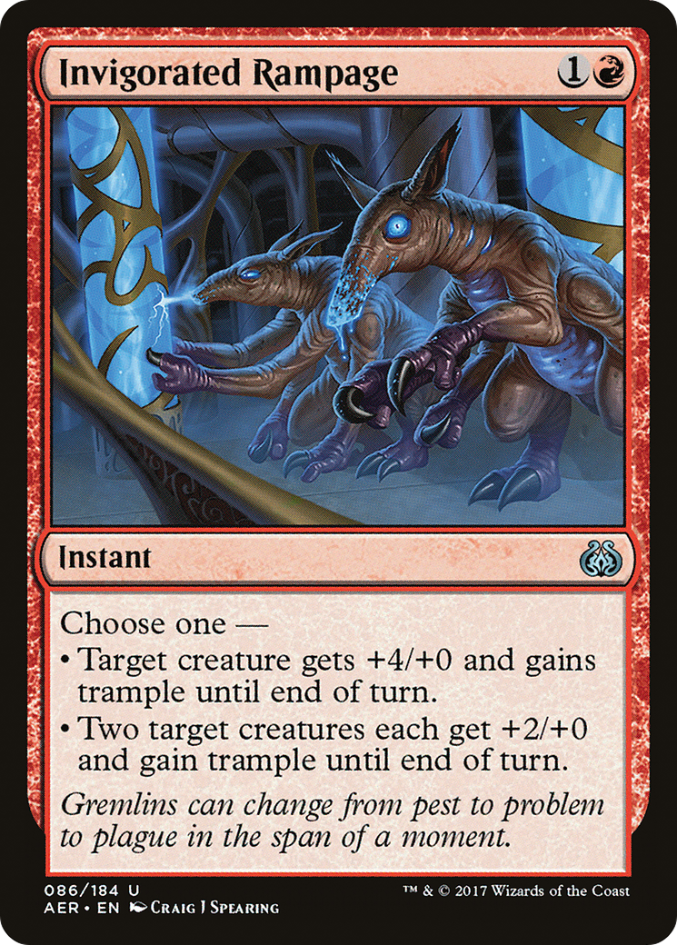 Image of Invigorated Rampage (AER-086) - Aether Revolt