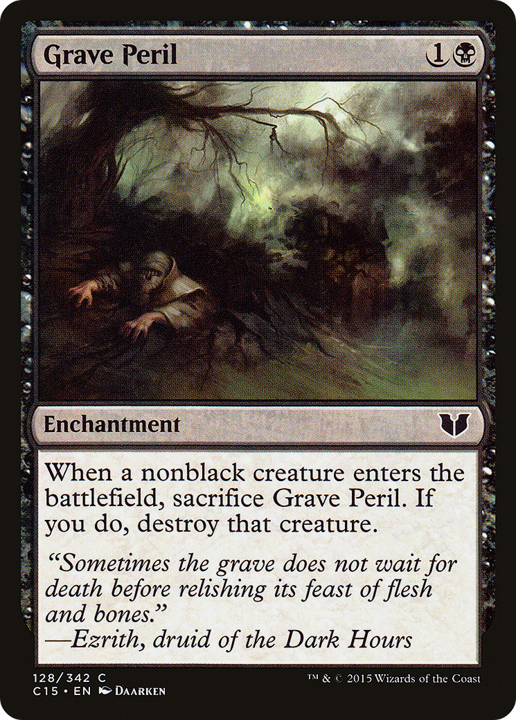 Image of Grave Peril (C15-128) - Commander 2015