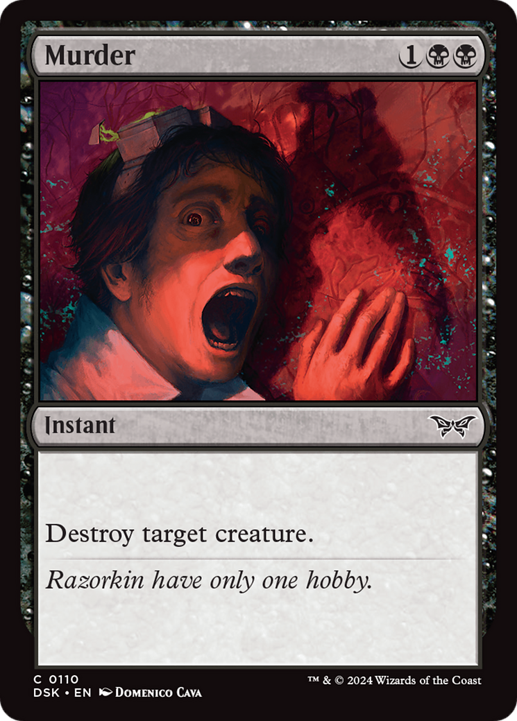 Image of Murder (DSK-110) - Duskmourn: House of Horror Foil