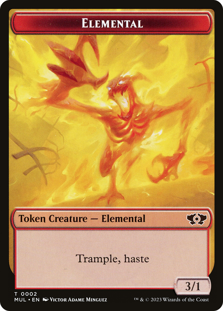 Image of Elemental (TMUL-002) - Multiverse Legends Tokens Foil