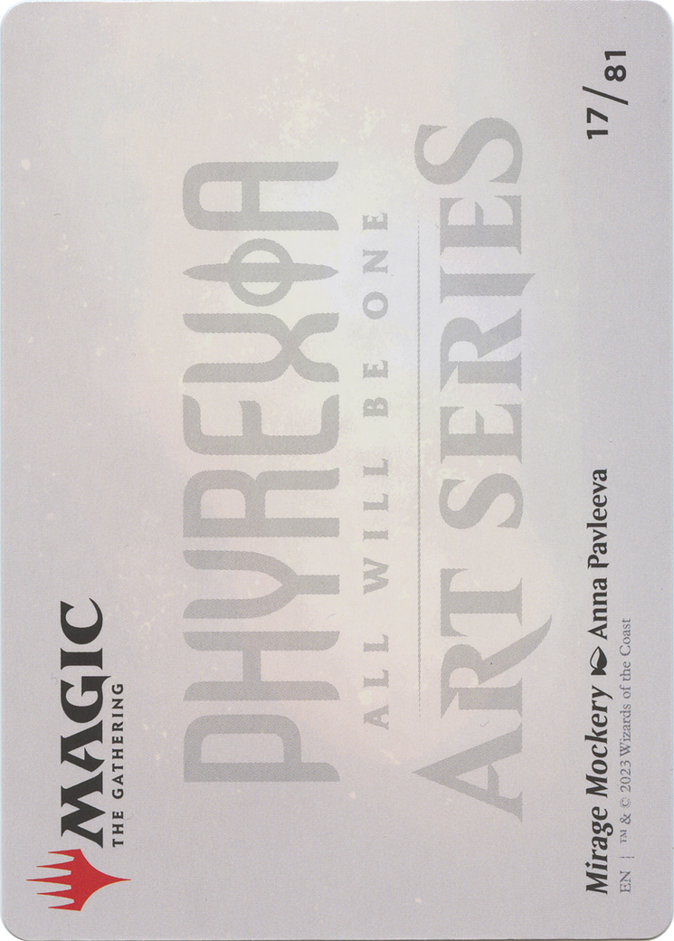 Image of Mirage Mockery // Mirage Mockery (AONE-017) - Phyrexia: All Will Be One Art Series (Borderless)