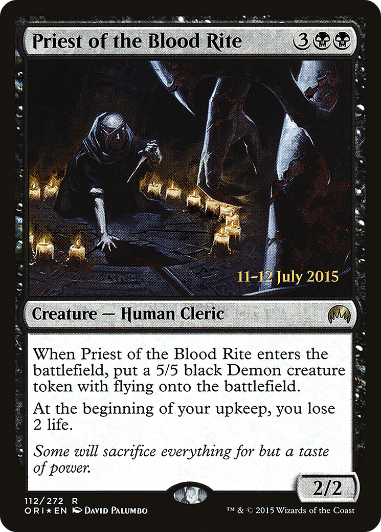 Image of Priest of the Blood Rite (PRE-112) - Magic Origins Promos Foil