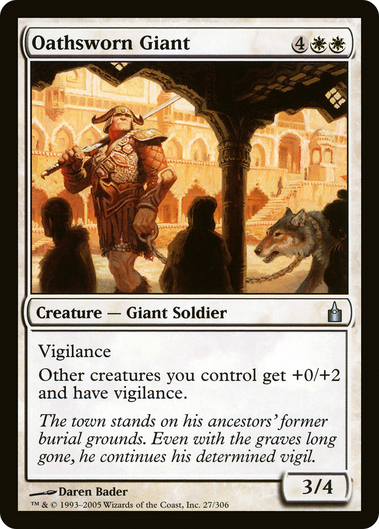 Image of Oathsworn Giant (RAV-027) - Ravnica: City of Guilds Foil