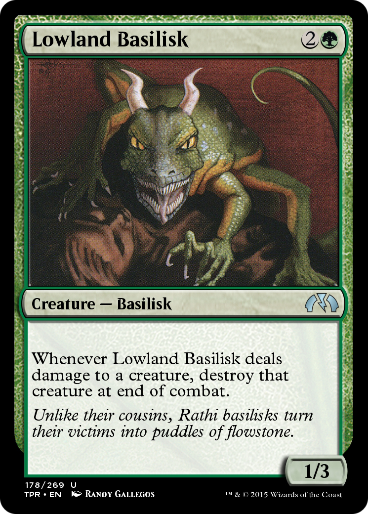 Image of Lowland Basilisk (TPR-178) - Tempest Remastered Foil