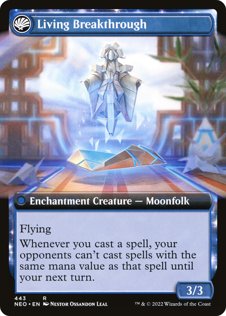 Image of Inventive Iteration (Extended Art) (NEO-443) - Kamigawa: Neon Dynasty: (Extended Art, fandfc, enchantment) Foil