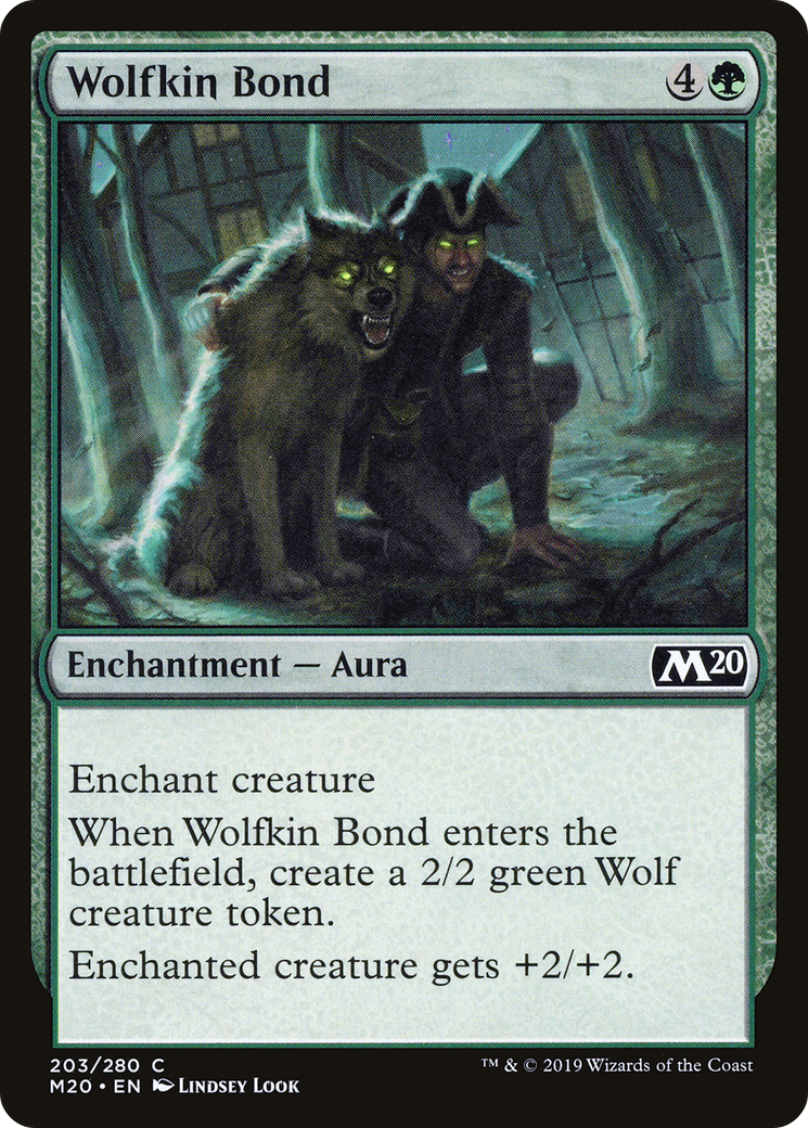 Image of Wolfkin Bond (M20-203) - Core Set 2020