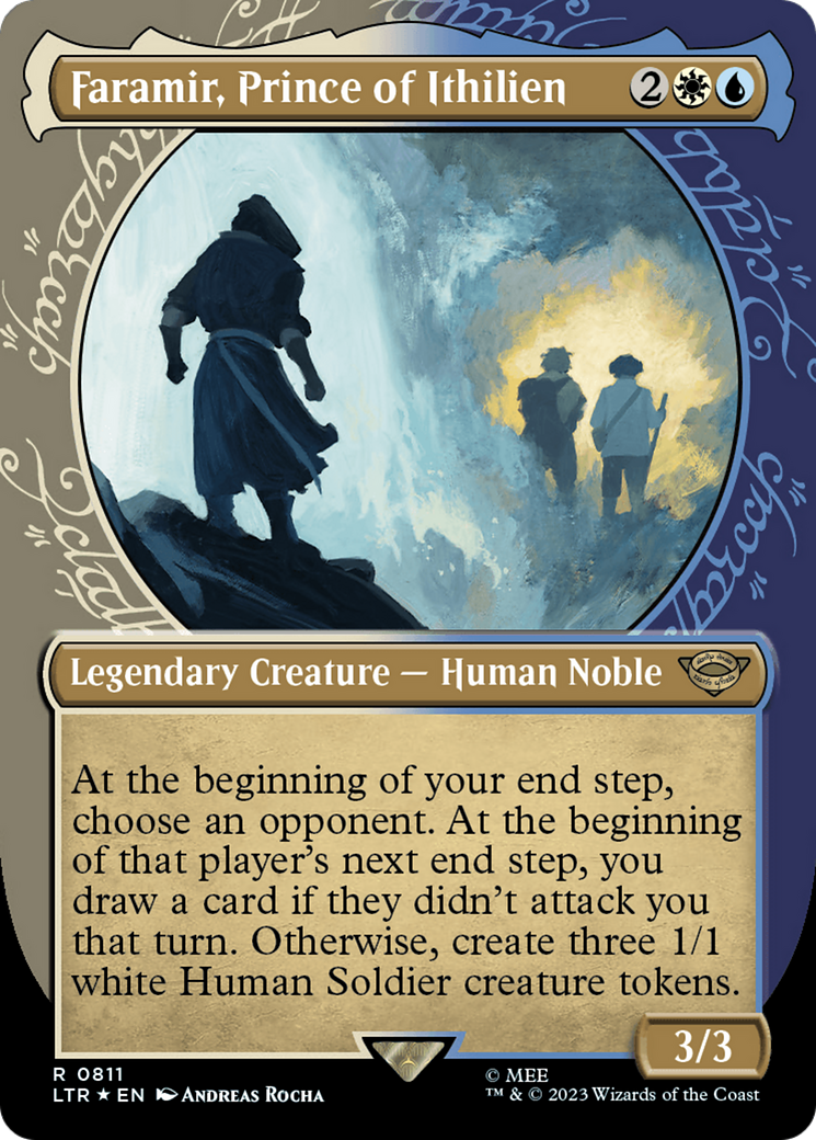 Image of Faramir, Prince of Ithilien (Showcase) (Surge Foil) (LTR-811) - The Lord of the Rings: Tales of Middle-earth: (Showcase) (Borderless) Foil