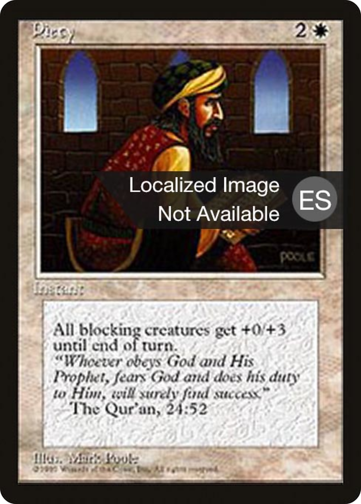Image of Piety (4BB-) - Fourth Edition Foreign Black Border