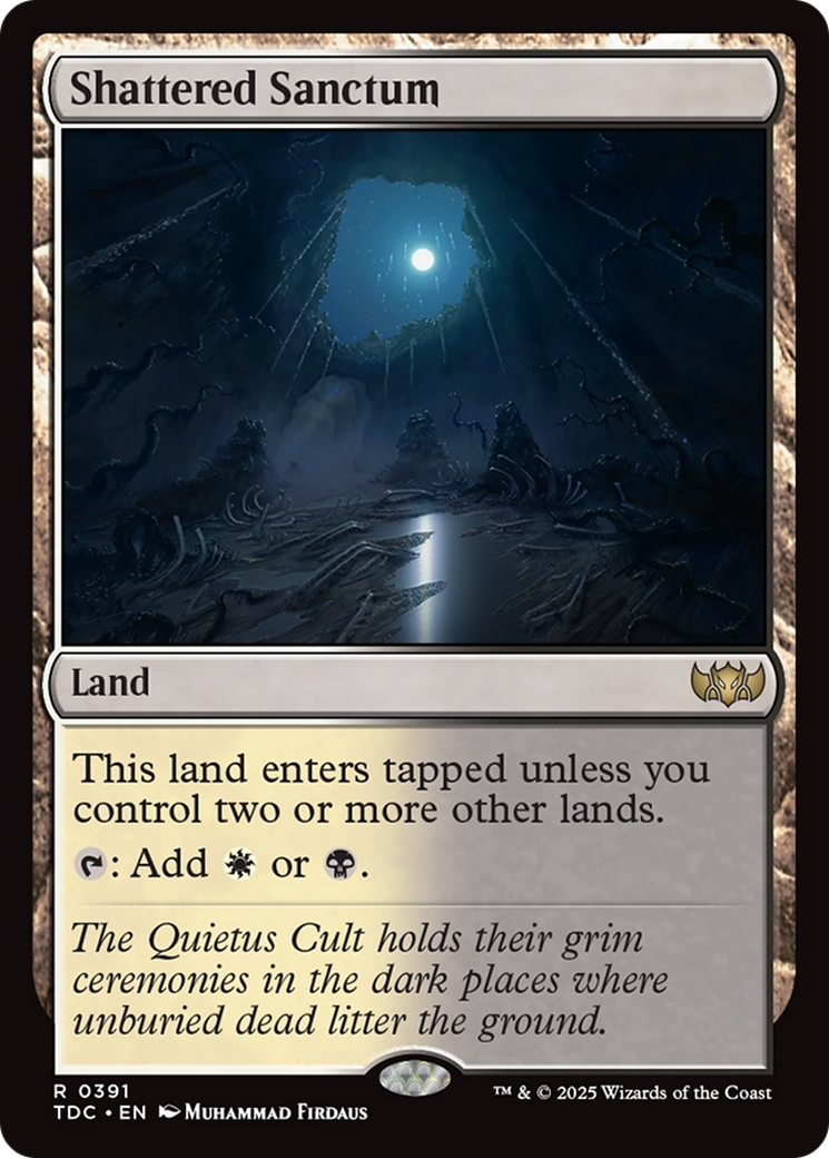 Image of Shattered Sanctum (TDC-391) - Commander: Tarkir: Dragonstorm