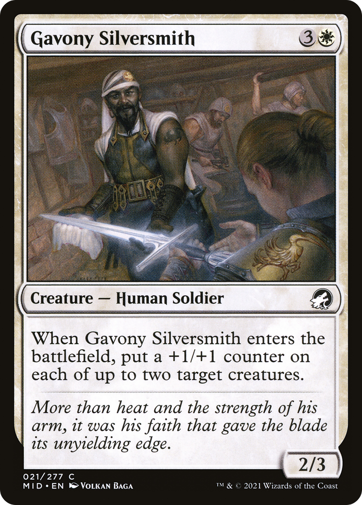 Image of Gavony Silversmith (MID-021) - Innistrad: Midnight Hunt