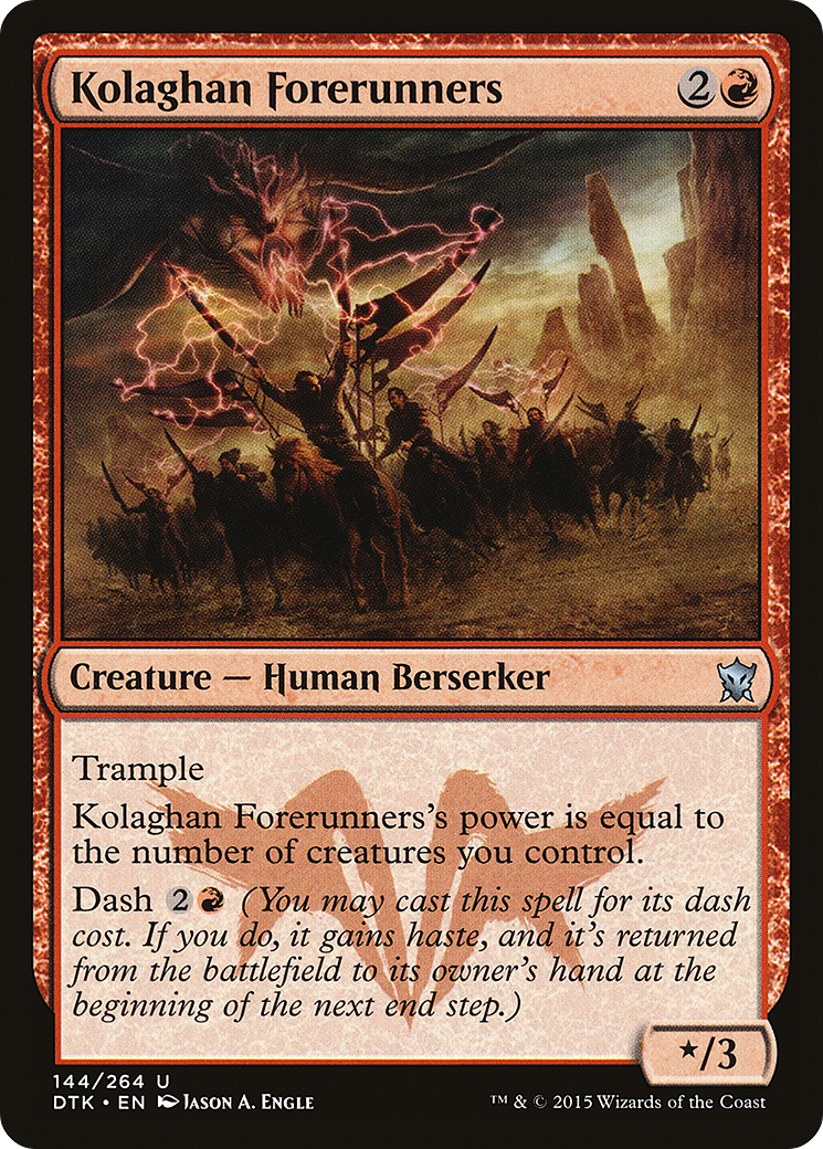 Image of Kolaghan Forerunners (DTK-144) - Dragons of Tarkir Foil