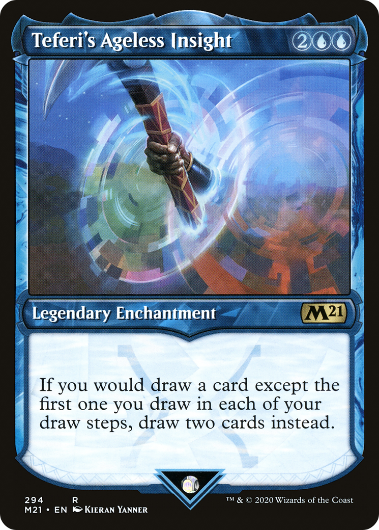 Image of Teferi's Ageless Insight (Showcase) (M21-294) - Core Set 2021: (Showcase)