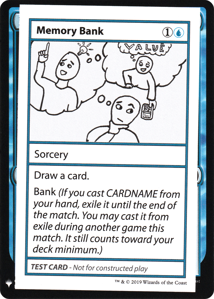 Image of Memory Bank (CMB1-027) - Mystery Booster Playtest Cards 2019