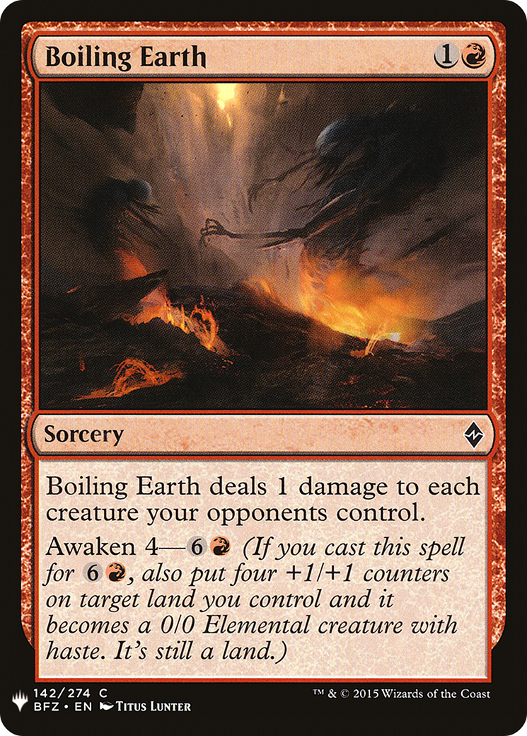 Image of Boiling Earth (LIST-142) - The List