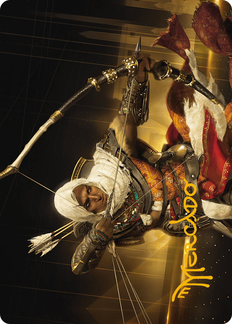 Image of Bayek of Siwa Art Card (Gold-Stamped Signature) (ASACR-016) - Assassin's Creed Art Series (Borderless)