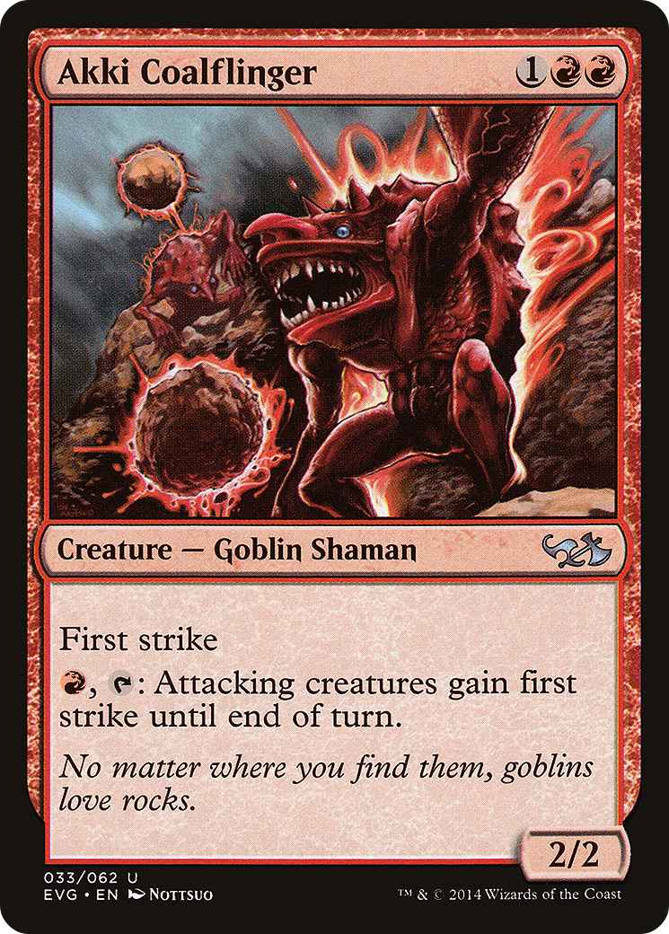Image of Akki Coalflinger (DD3-033) - Duel Decks Anthology: Elves vs. Goblins