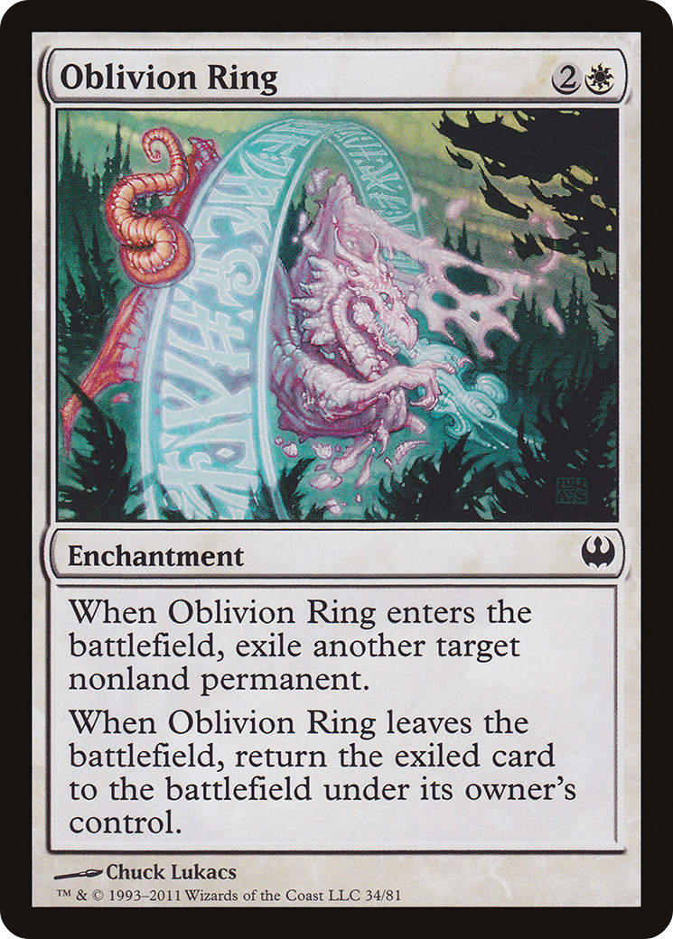 Image of Oblivion Ring (DDG-034) - Duel Decks: Knights vs. Dragons