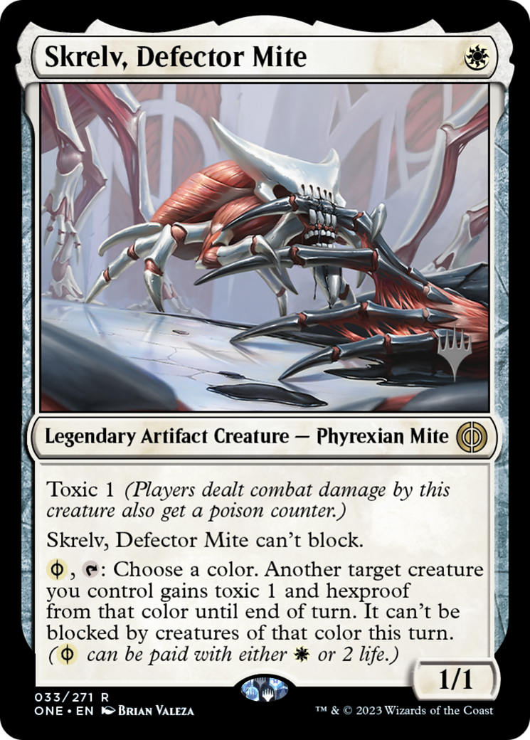 Image of Skrelv, Defector Mite (PPONE-033) - Phyrexia: All Will Be One Promos