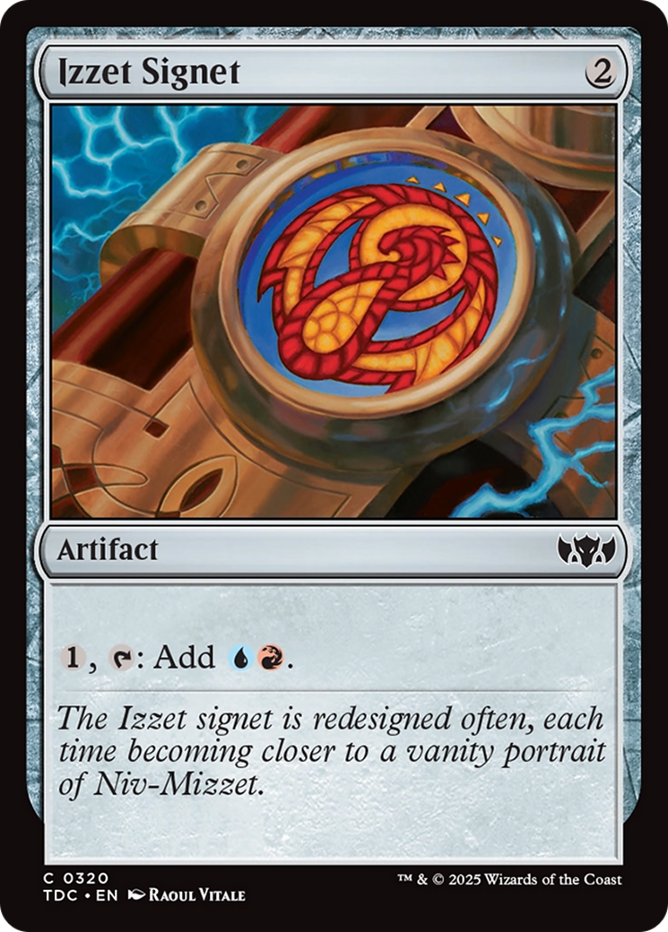 Image of Izzet Signet (TDC-320) - Commander: Tarkir: Dragonstorm