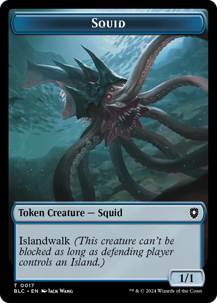 Image of Squid (TBLC-017) - Bloomburrow Commander Tokens