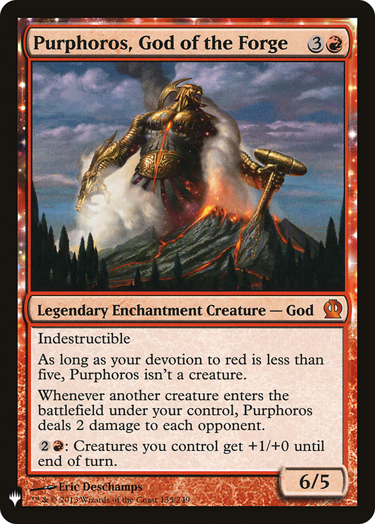 Image of Purphoros, God of the Forge (LIST-THS-135) - The List: (enchantment)