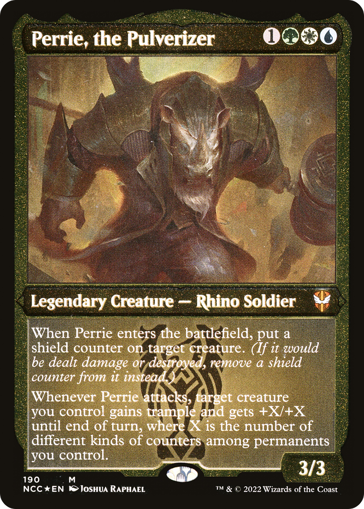 Image of Perrie, the Pulverizer (NCC-190) - New Capenna Commander Etched Foil