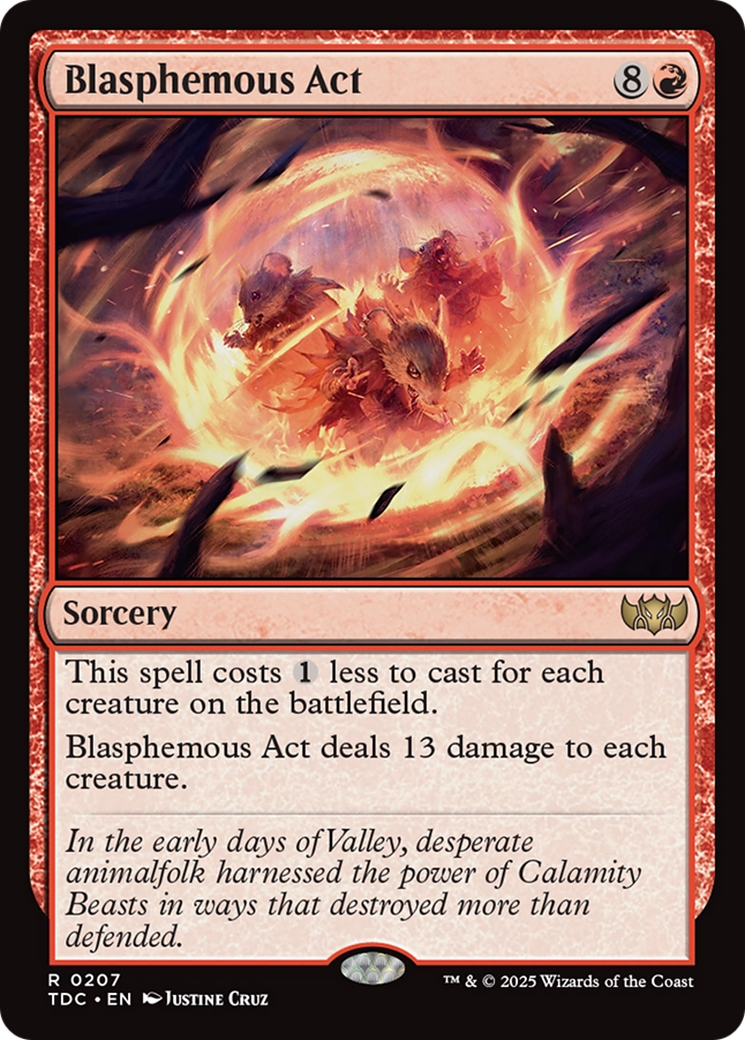 Image of Blasphemous Act (TDC-207) - Commander: Tarkir: Dragonstorm