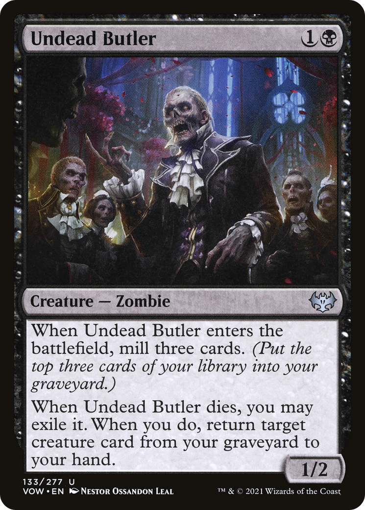 Image of Undead Butler (VOW-133) - Innistrad: Crimson Vow Foil