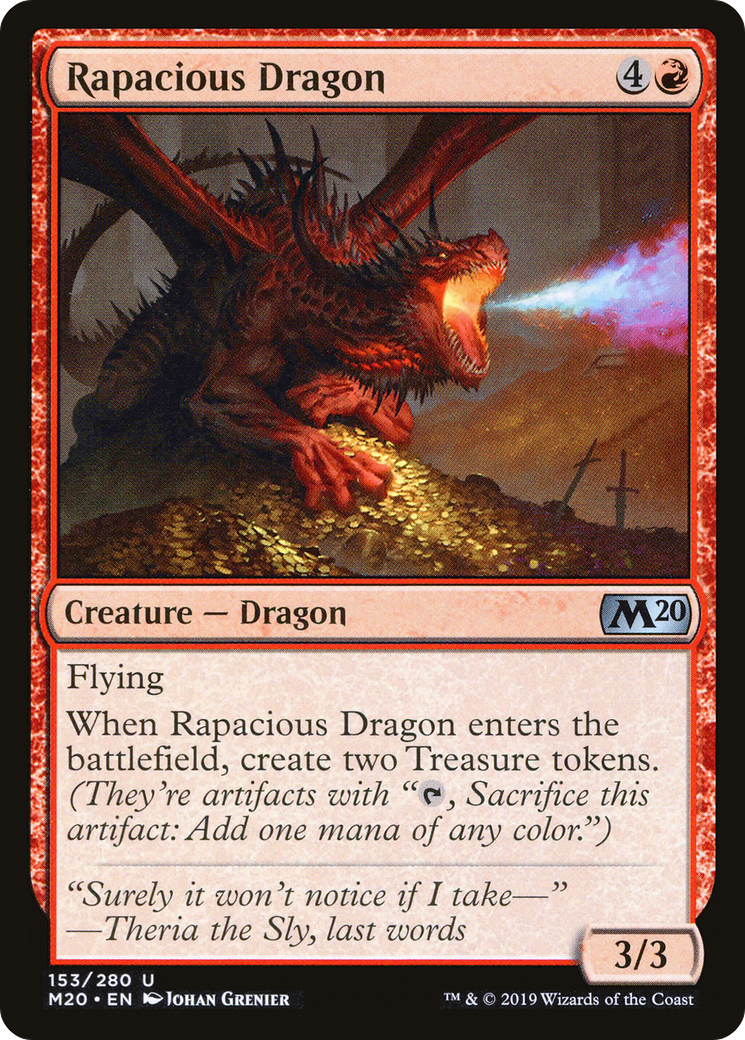 Image of Rapacious Dragon (M20-153) - Core Set 2020 Foil