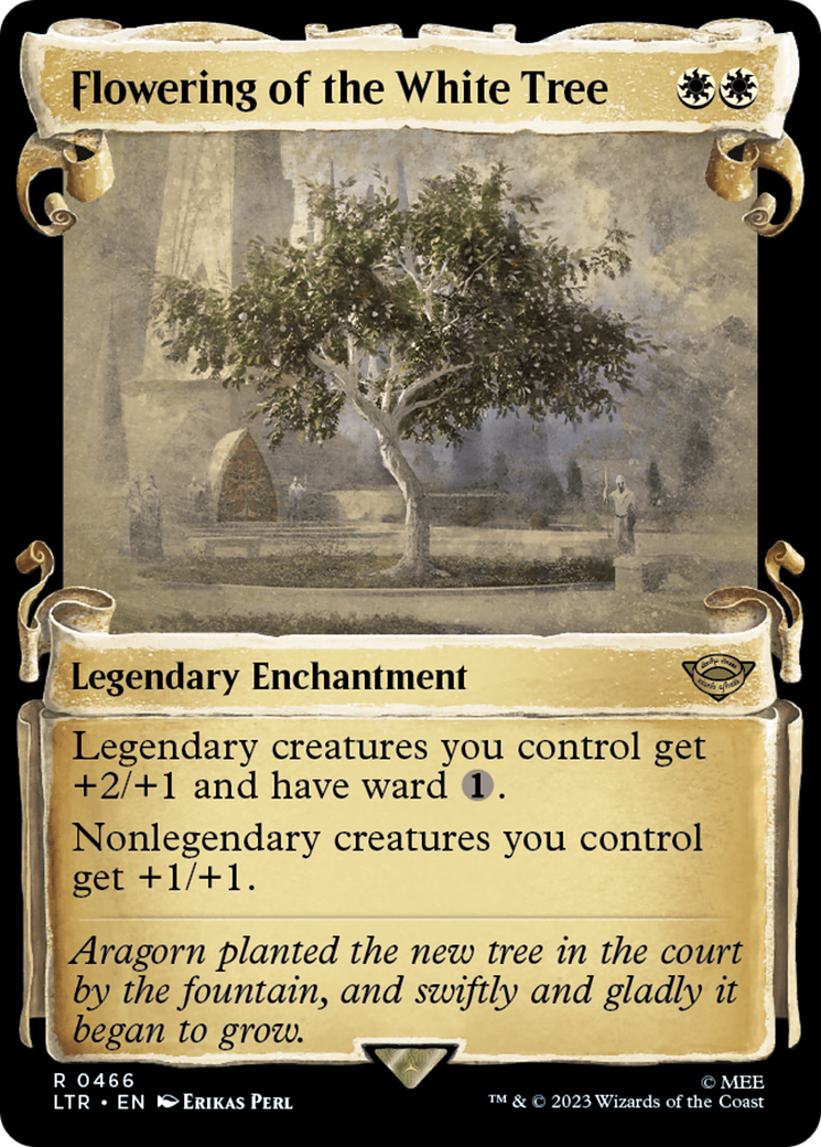 Image of Flowering of the White Tree (Showcase Scrolls) (LTR-466) - The Lord of the Rings: Tales of Middle-earth: (Showcase) Foil