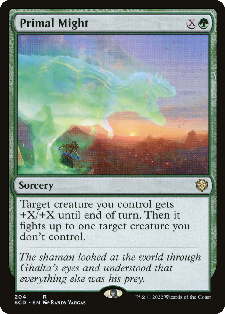 Image of Primal Might (SCD-204) - Starter Commander Decks