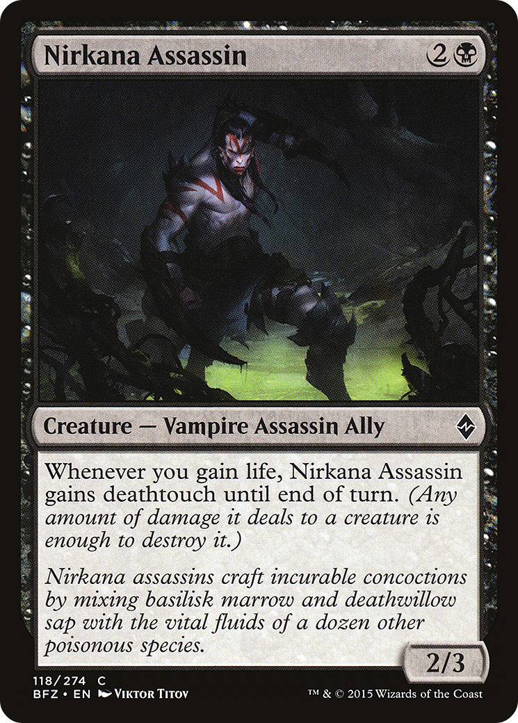 Image of Nirkana Assassin (BFZ-118) - Battle for Zendikar Foil