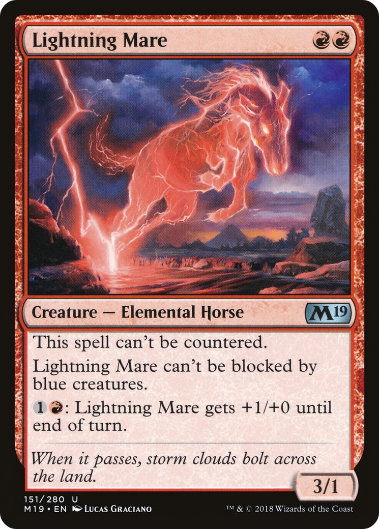 Image of Lightning Mare (M19-151) - Core Set 2019