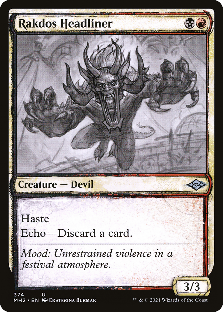 Image of Rakdos Headliner (Showcase) (MH2-374) - Modern Horizons 2: (Showcase)