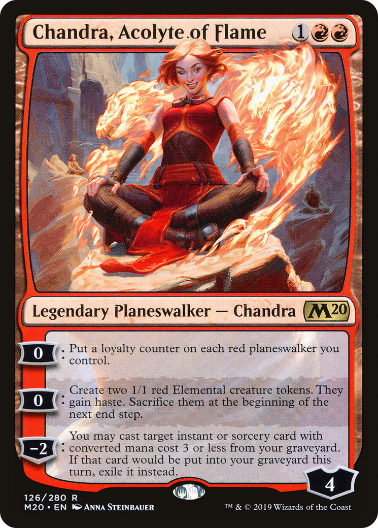 Image of Chandra, Acolyte of Flame (M20-126) - Core Set 2020 Foil