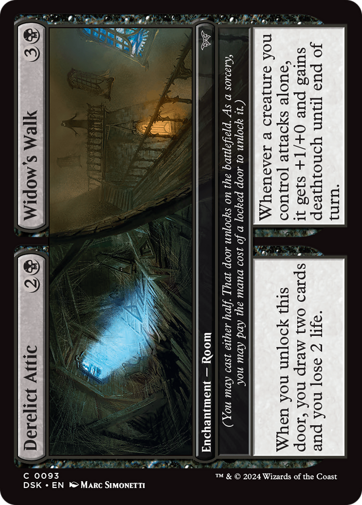 Image of Derelict Attic // Widow's Walk (DSK-093) - Duskmourn: House of Horror Foil