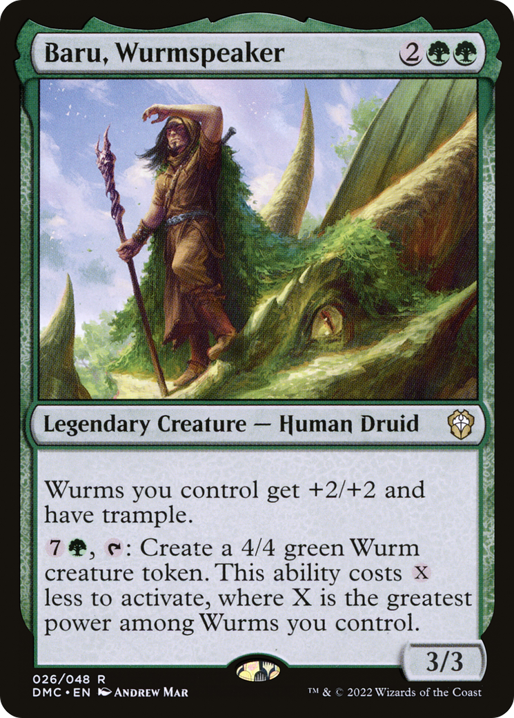 Image of Baru, Wurmspeaker (DMC-026) - Dominaria United Commander Foil