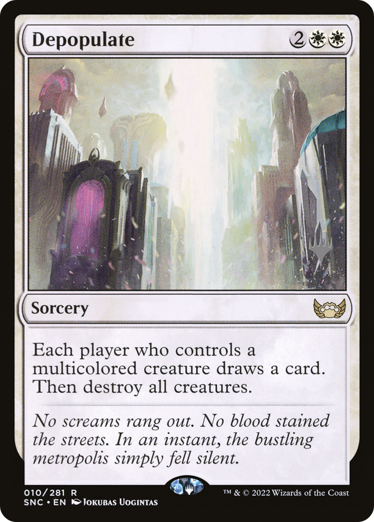 Image of Depopulate (PPSNC-010) - Streets of New Capenna Promos