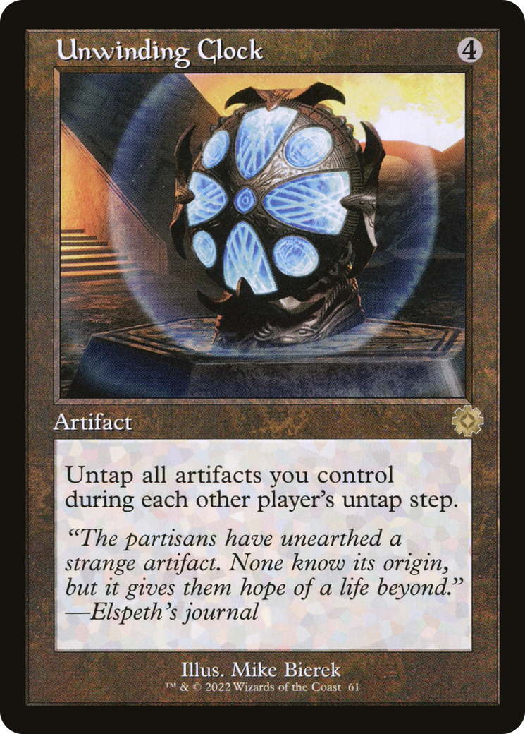 Image of Unwinding Clock (BRR-061) - The Brothers' War Retro Artifacts