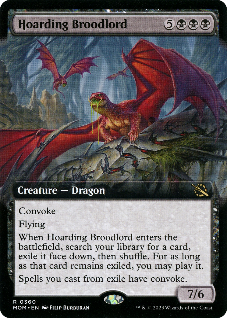Image of Hoarding Broodlord (Extended Art) (MOM-360) - March of the Machine: (Extended Art) Foil