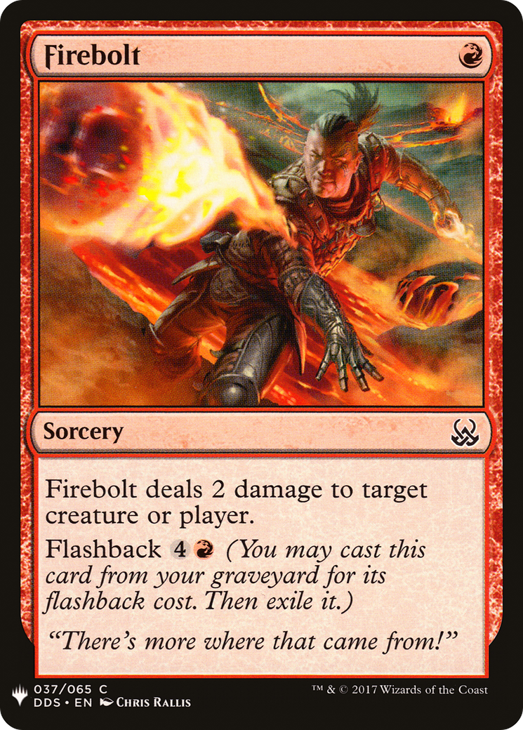 Image of Firebolt (LIST-037) - The List