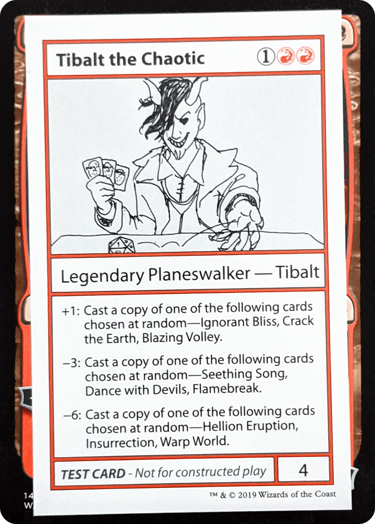 Image of Tibalt the Chaotic (No PW Symbol) (CMB1-) - Mystery Booster Playtest Cards 2021