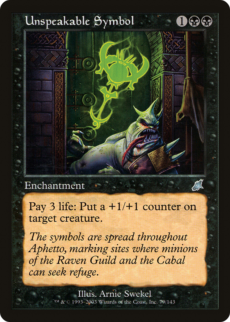 Image of Unspeakable Symbol (SCG-079) - Scourge Foil