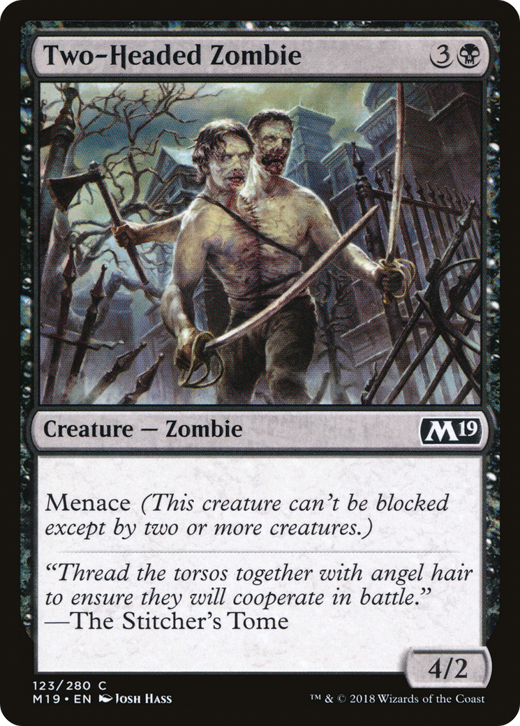 Image of Two-Headed Zombie (M19-123) - Core Set 2019